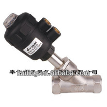 2/2-way piston-operated angle seat valve for neutral and aggressive liquids and gases